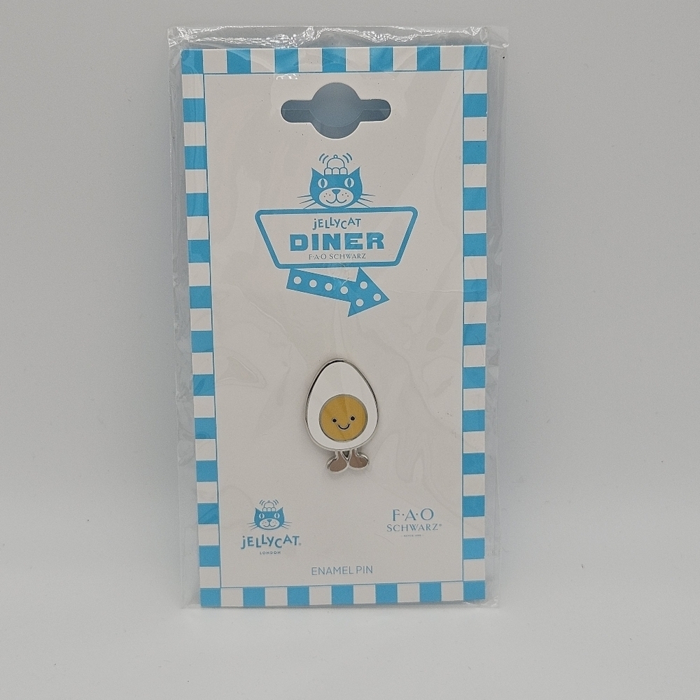 NWT Jellycat Diner egg enamel pin